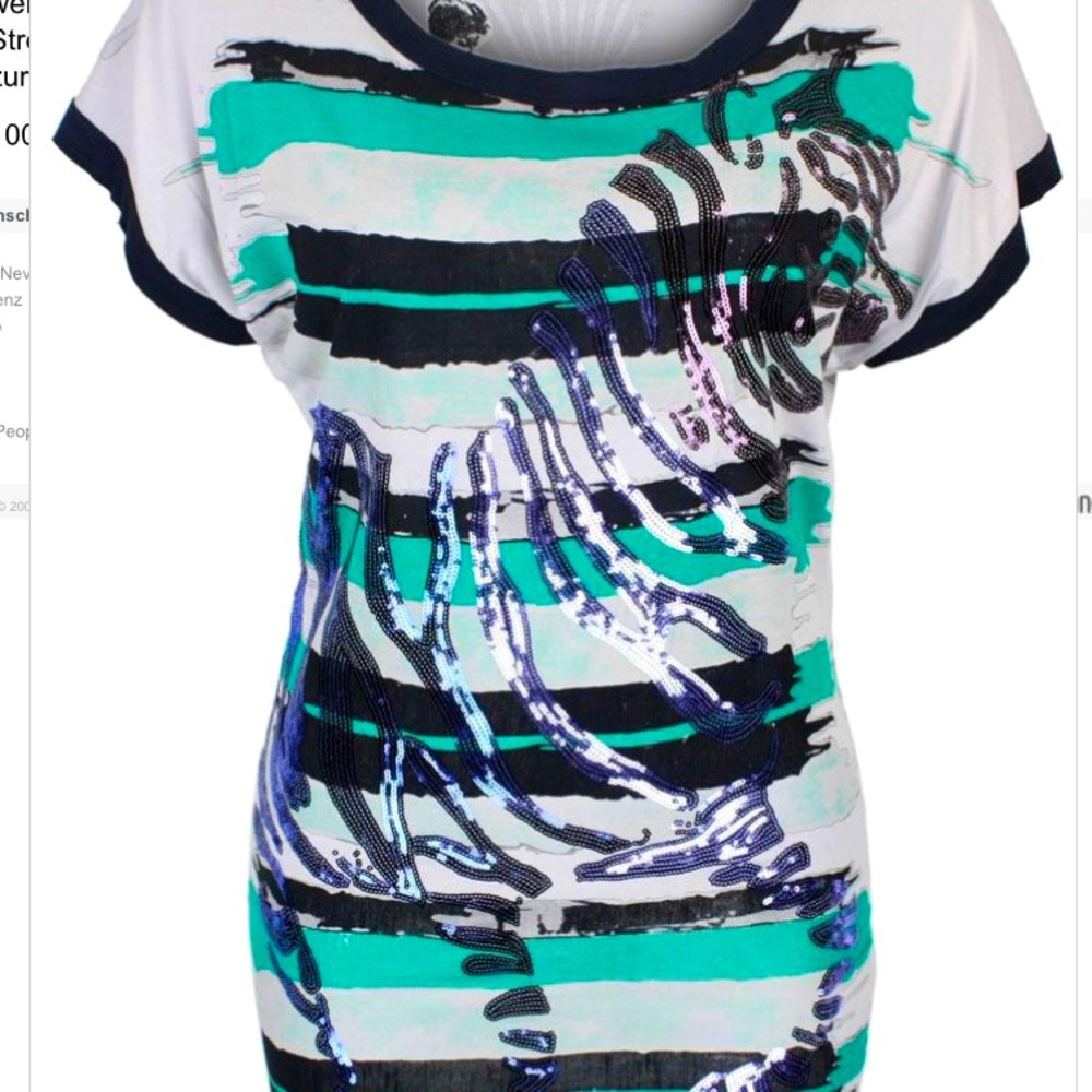 Gorgeous Desigual Glitter Zebra Top